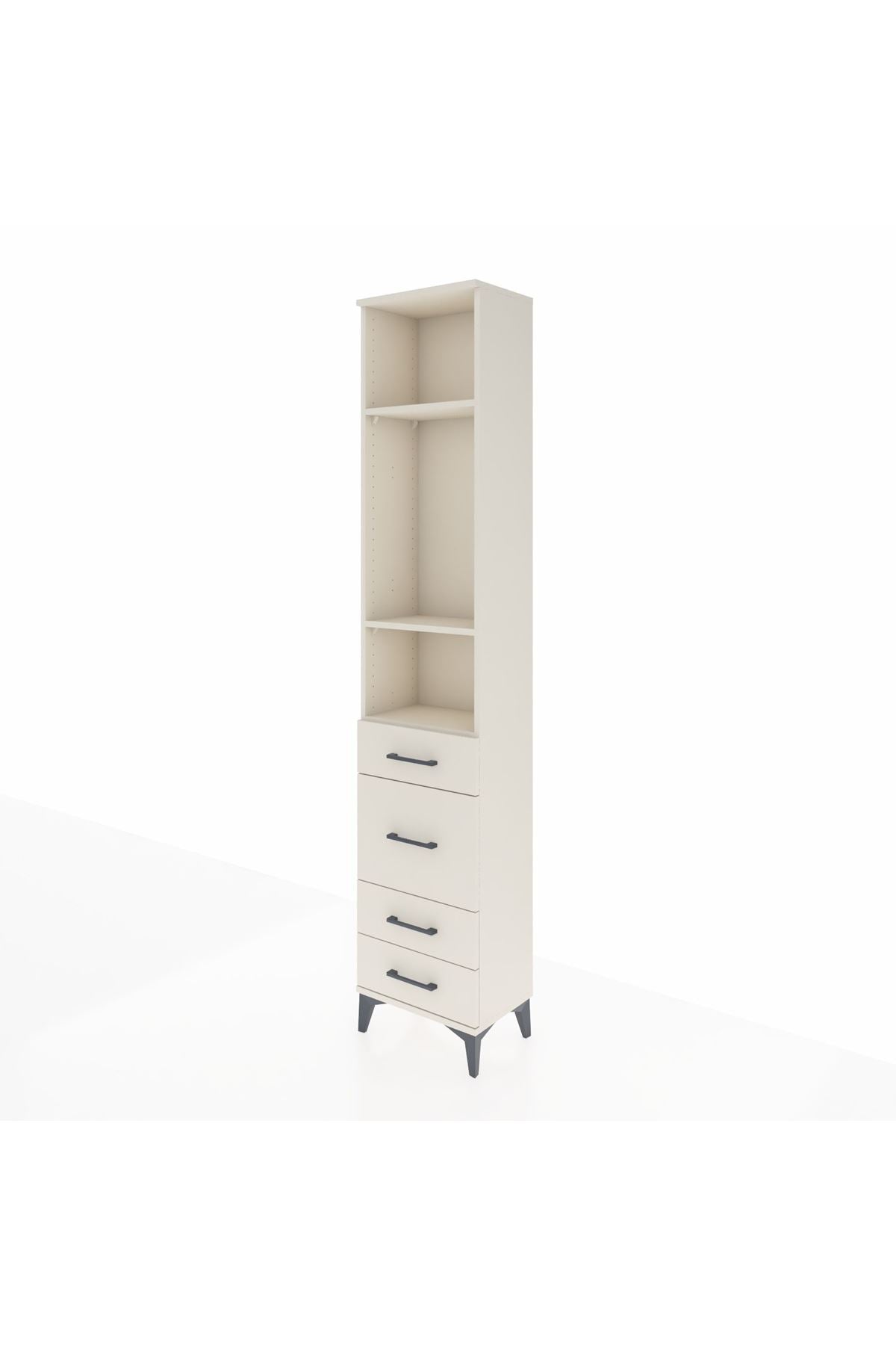 Arges Dolap 3 Raflı 4 Çekmeceli 44x30x221 Aytaşı-Aytaşı