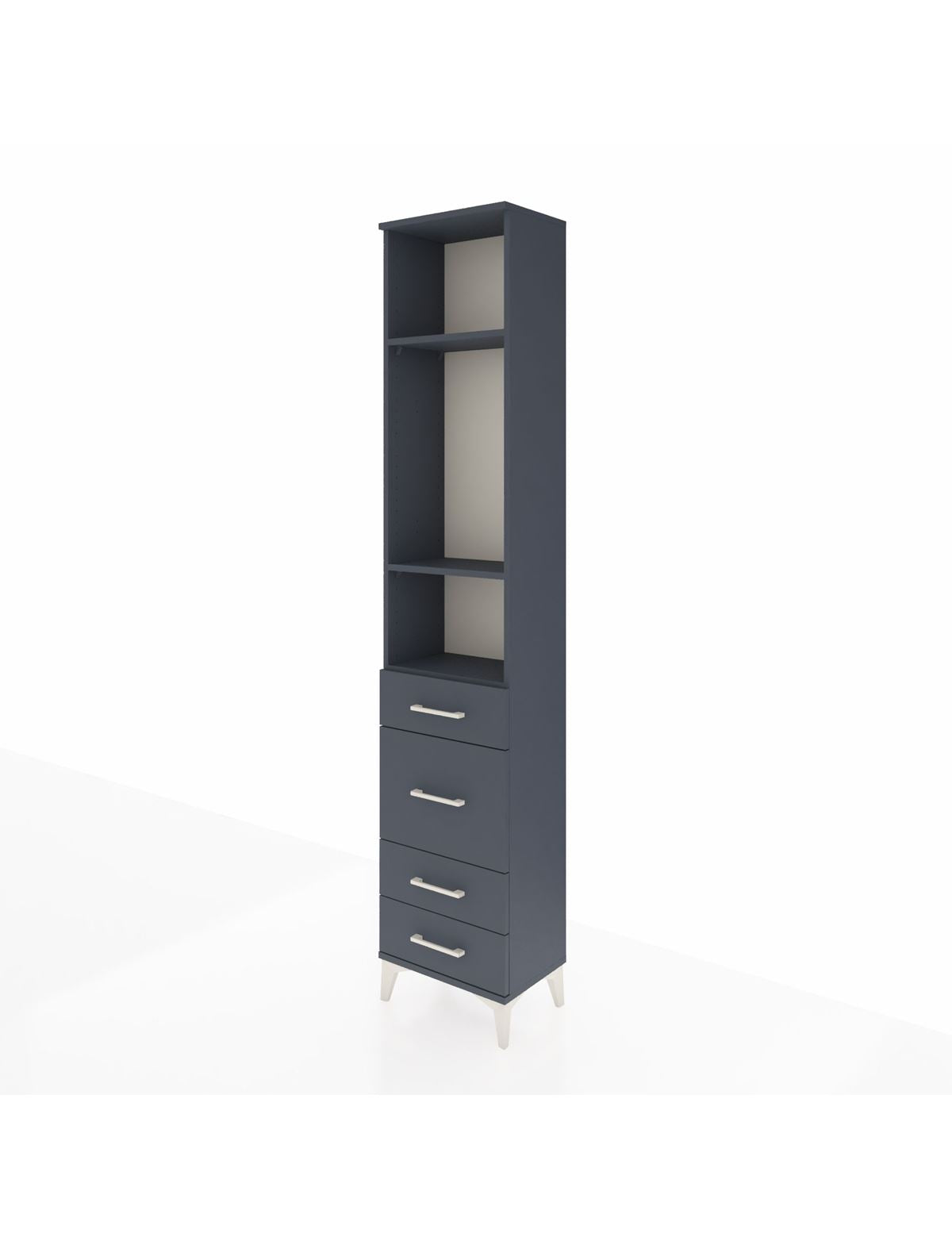 Arges Dolap 3 Raflı 4 Çekmeceli 44x30x221 - S28M060V5A
