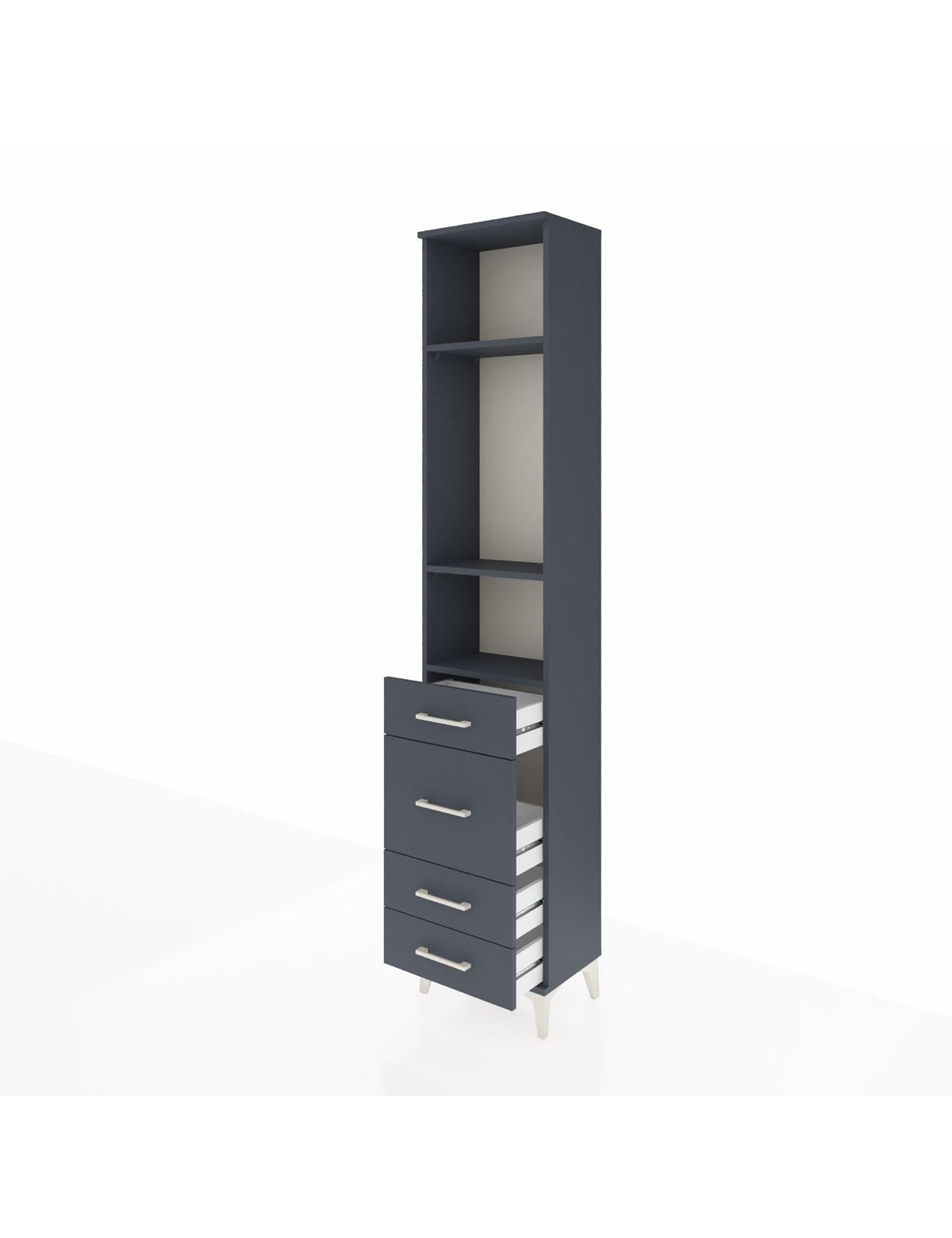 Arges Dolap 3 Raflı 4 Çekmeceli 44x30x221 - S28M060V5A
