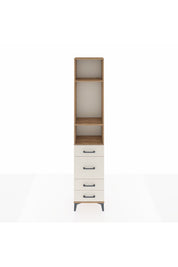 Arges Dolap 3 Raflı 4 Çekmeceli 44x30x221 Çam-Aytaşı