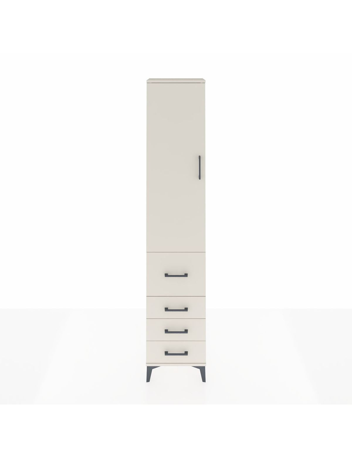 Arges Dolap 2 Raflı 4 Çekmeceli Tek Askılı 44x30x221 Aytaşı-Aytaşı