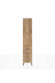 Arges Dolap 3 Raflı 4 Çekmeceli Tek Kapaklı 44x30x221 Aytaşı-Çam