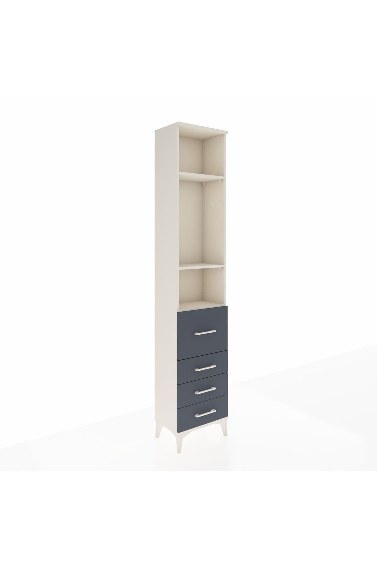 Arges Dolap 3 Raflı 4 Çekmeceli 44x30x221 - S28M063V2A
