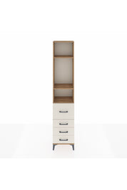 Arges Dolap 3 Raflı 4 Çekmeceli 44x30x221 Çam-Aytaşı