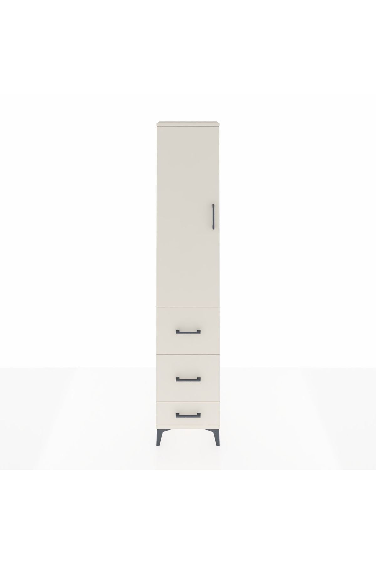 Arges Dolap 2 Raflı 3 Çekmeceli Tek Askılı 44x30x221 Aytaşı-Aytaşı