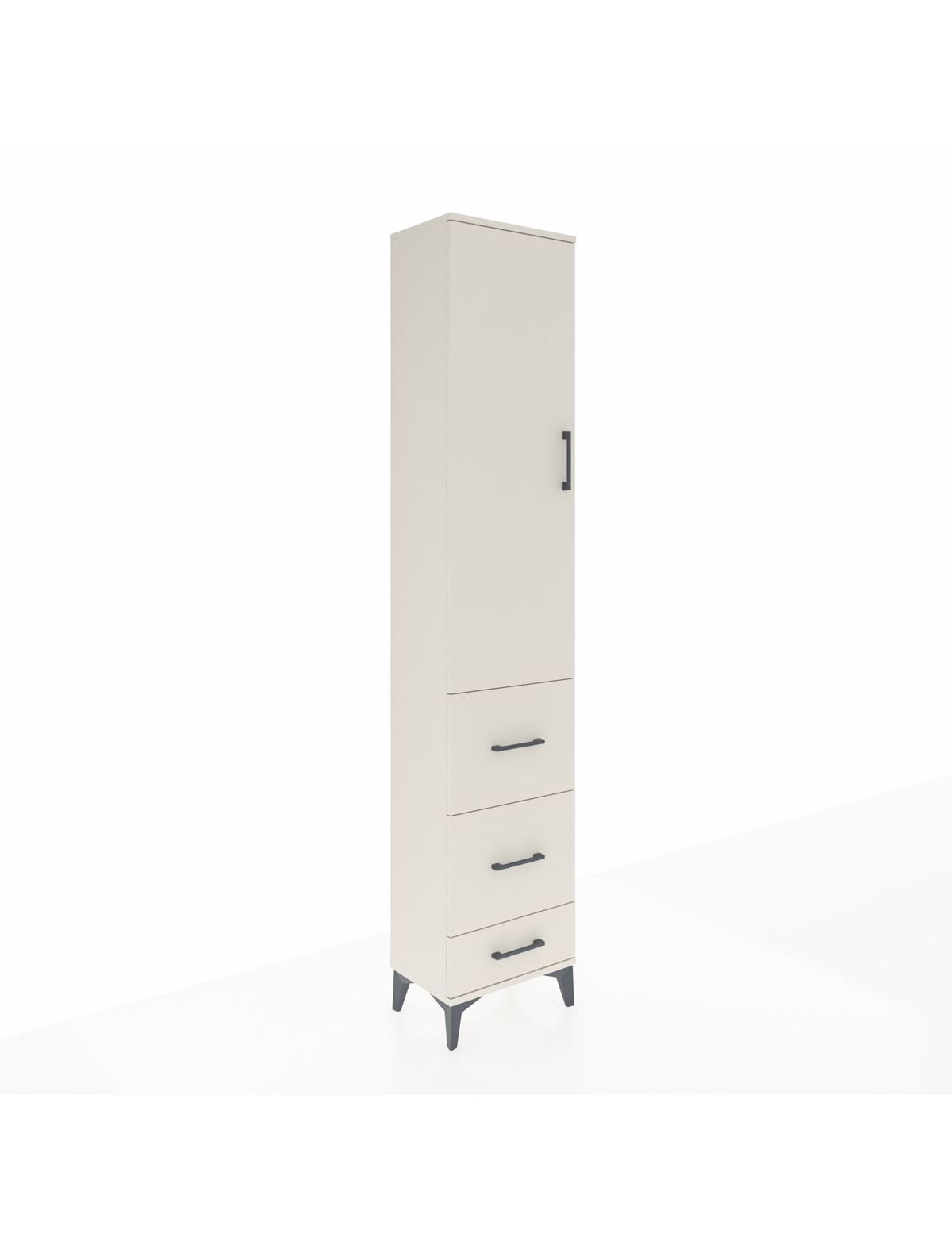 Arges Dolap 2 Raflı 3 Çekmeceli Tek Askılı 44x30x221 Aytaşı-Aytaşı