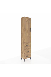Arges Dolap 2 Raflı 3 Çekmeceli Tek Askılı 44x30x221 Çam-Çam