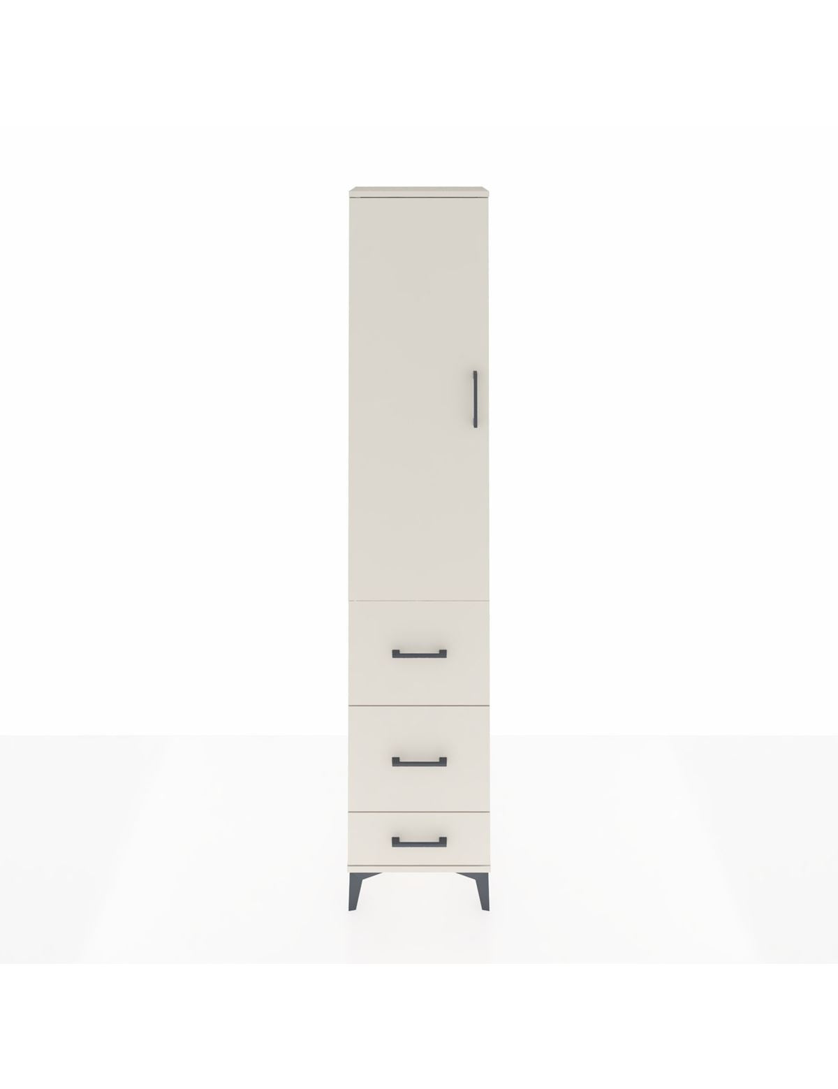 Arges Dolap 3 Raflı 3 Çekmeceli Tek Kapaklı 44x30x221 Aytaşı-Aytaşı