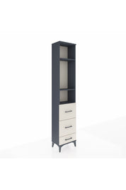 Arges Dolap 3 Raflı 3 Çekmeceli 44x30x221 Antrasit-Aytaşı