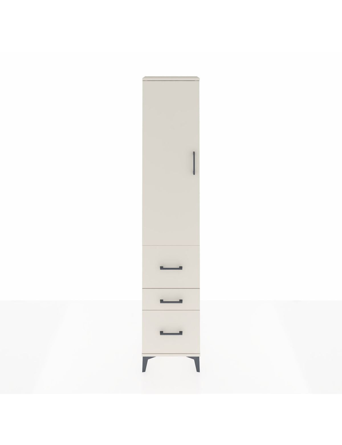 Arges Dolap 2 Raflı 3 Çekmeceli Tek Askılı 44x30x221 Aytaşı-Aytaşı