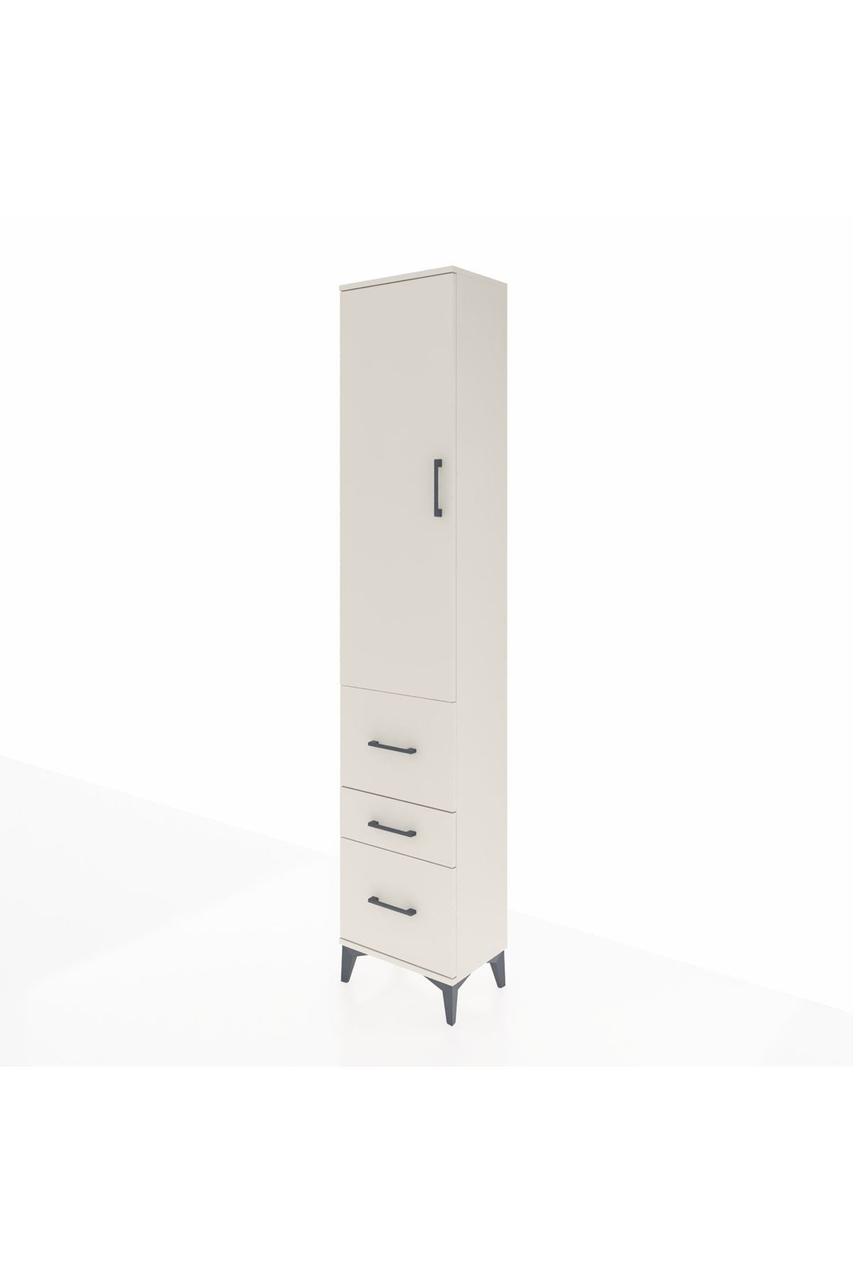 Arges Dolap 2 Raflı 3 Çekmeceli Tek Askılı 44x30x221 Aytaşı-Aytaşı