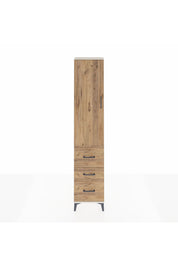 Arges Dolap 2 Raflı 3 Çekmeceli Tek Askılı 44x30x221 Aytaşı-Çam