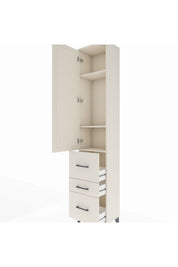 Arges Dolap 3 Raflı 3 Çekmeceli Tek Kapaklı 44x30x221 Aytaşı-Aytaşı