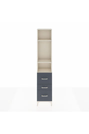 Arges Dolap 3 Raflı 3 Çekmeceli 44x30x221 Aytaşı-Antrasit