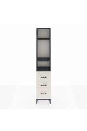 Arges Dolap 3 Raflı 3 Çekmeceli 44x30x221 Antrasit-Aytaşı