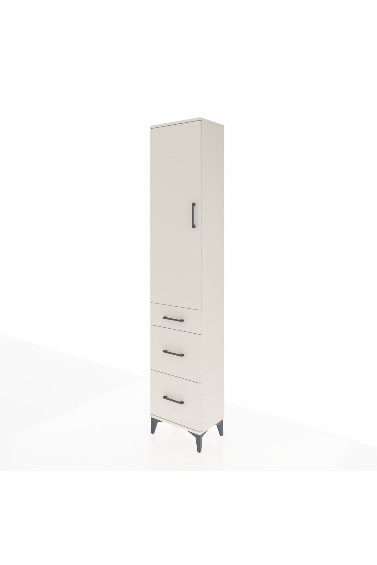 Arges Dolap 2 Raflı 3 Çekmeceli Tek Askılı 44x30x221 Aytaşı-Aytaşı