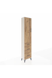 Arges Dolap 2 Raflı 3 Çekmeceli Tek Askılı 44x30x221 Aytaşı-Çam