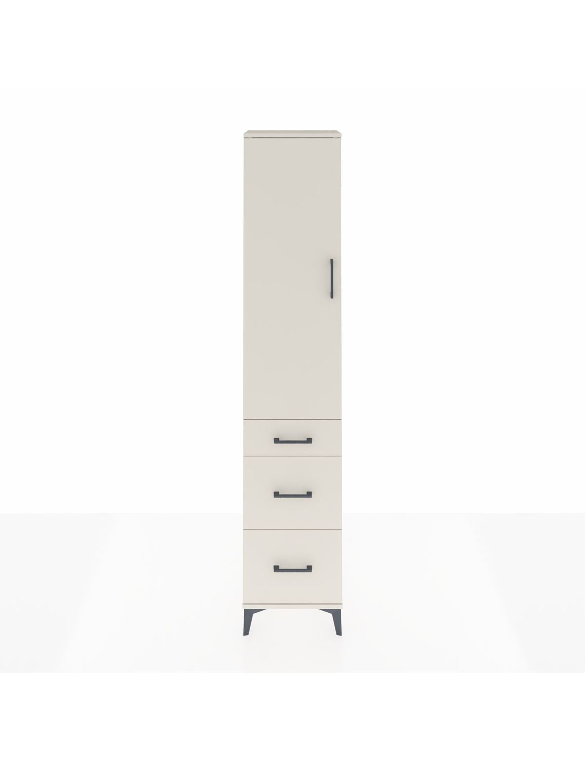 Arges Dolap 3 Raflı 3 Çekmeceli Tek Kapaklı 44x30x221 Aytaşı-Aytaşı