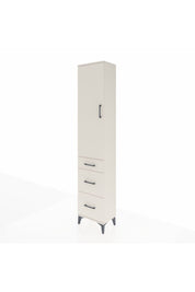 Arges Dolap 3 Raflı 3 Çekmeceli Tek Kapaklı 44x30x221 Aytaşı-Aytaşı