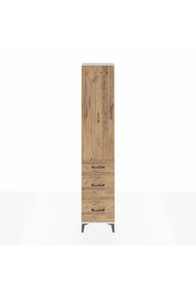 Arges Dolap 3 Raflı 3 Çekmeceli Tek Kapaklı 44x30x221 Aytaşı-Çam