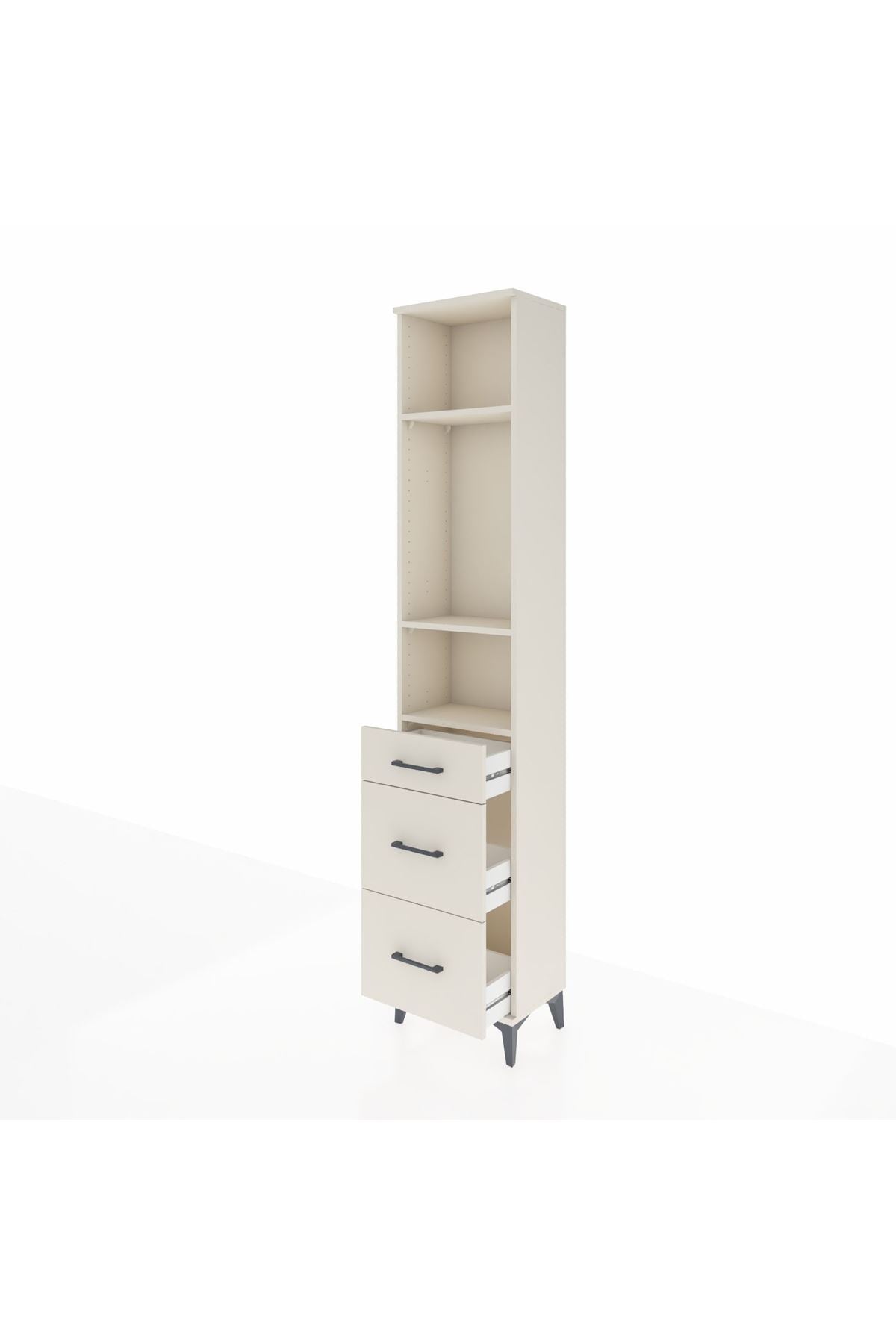 Arges Dolap 3 Raflı 3 Çekmeceli 44x30x221 Aytaşı-Aytaşı