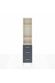 Arges Dolap 3 Raflı 3 Çekmeceli 44x30x221 Aytaşı-Antrasit