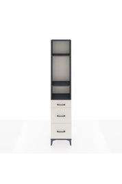 Arges Dolap 3 Raflı 3 Çekmeceli 44x30x221 Antrasit-Aytaşı