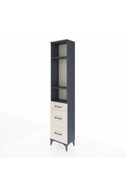 Arges Dolap 3 Raflı 3 Çekmeceli 44x30x221 Antrasit-Aytaşı