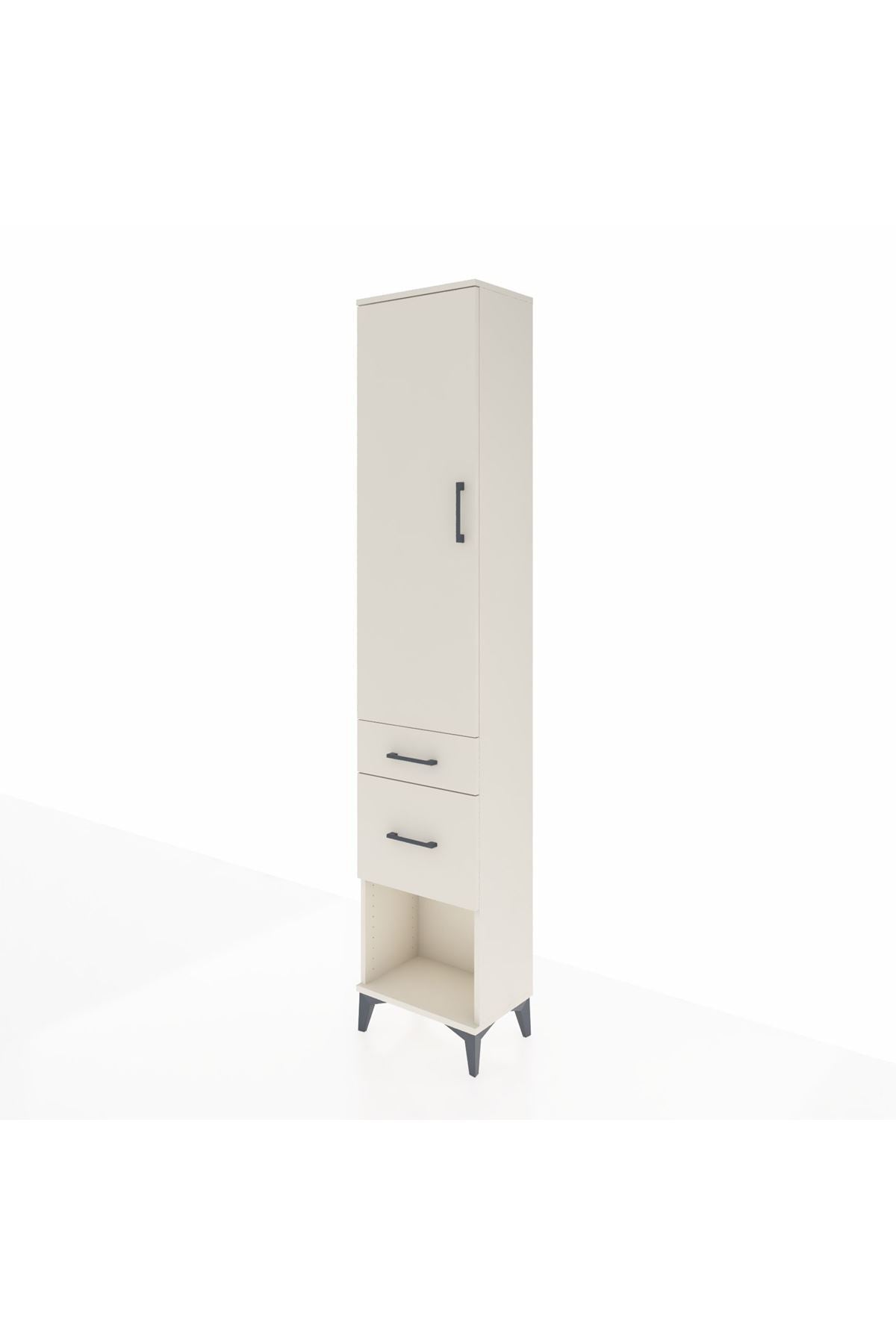 Arges Dolap 2 Raflı 2 Çekmeceli Tek Askılı 44x30x221 Aytaşı-Aytaşı