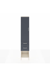 Arges Dolap 2 Raflı 2 Çekmeceli Tek Askılı 44x30x221 Aytaşı-Antrasit