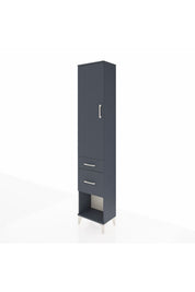 Arges Dolap 2 Raflı 2 Çekmeceli Tek Askılı 44x30x221 Antrasit-Antrasit