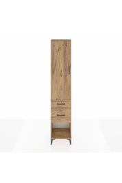 Arges Dolap 2 Raflı 2 Çekmeceli Tek Askılı 44x30x221 Çam-Çam