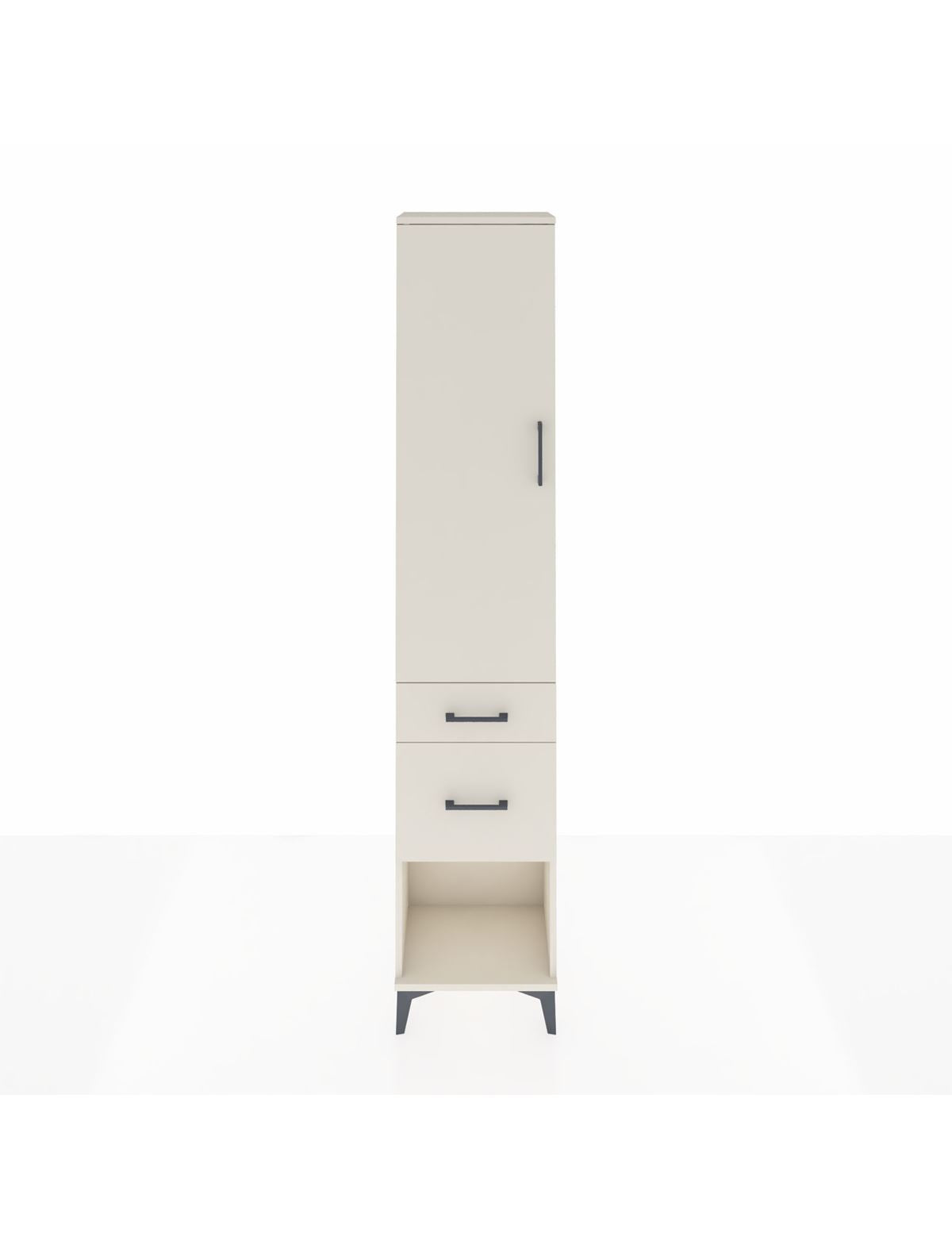 Arges Dolap 3 Raflı 2 Çekmeceli Tek Kapaklı 44x30x221 Aytaşı-Aytaşı