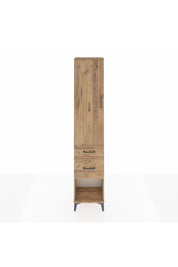 Arges Dolap 3 Raflı 2 Çekmeceli Tek Kapaklı 44x30x221 Çam-Çam