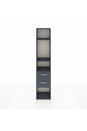 Arges Dolap 3 Raflı 2 Çekmeceli 44x30x221 Antrasit-Antrasit