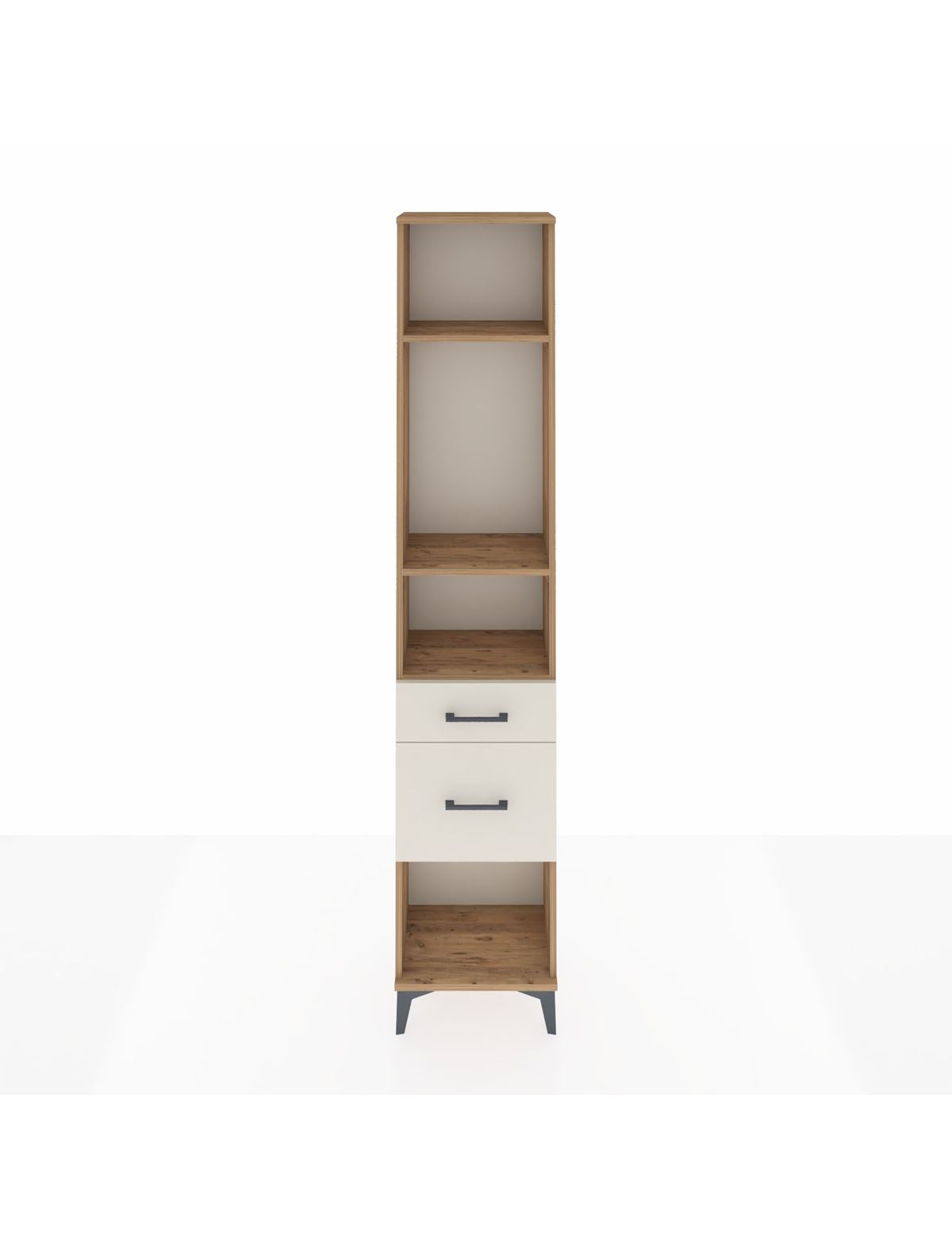 Arges Dolap 3 Raflı 2 Çekmeceli 44x30x221 Çam-Aytaşı