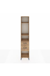 Arges Dolap 3 Raflı 2 Çekmeceli 44x30x221 Çam-Çam