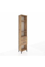 Arges Dolap 3 Raflı 2 Çekmeceli 44x30x221 Çam-Çam