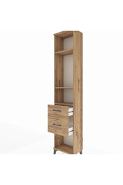 Arges Dolap 3 Raflı 2 Çekmeceli 44x30x221 Çam-Çam