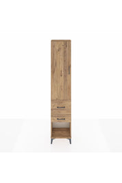 Arges Dolap 2 Raflı 2 Çekmeceli Tek Askılı 44x30x221 Çam-Çam