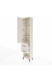 Arges Dolap 3 Raflı 2 Çekmeceli Tek Kapaklı 44x30x221 Aytaşı-Aytaşı