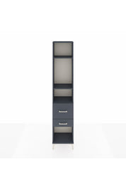 Arges Dolap 3 Raflı 2 Çekmeceli 44x30x221 Antrasit-Antrasit