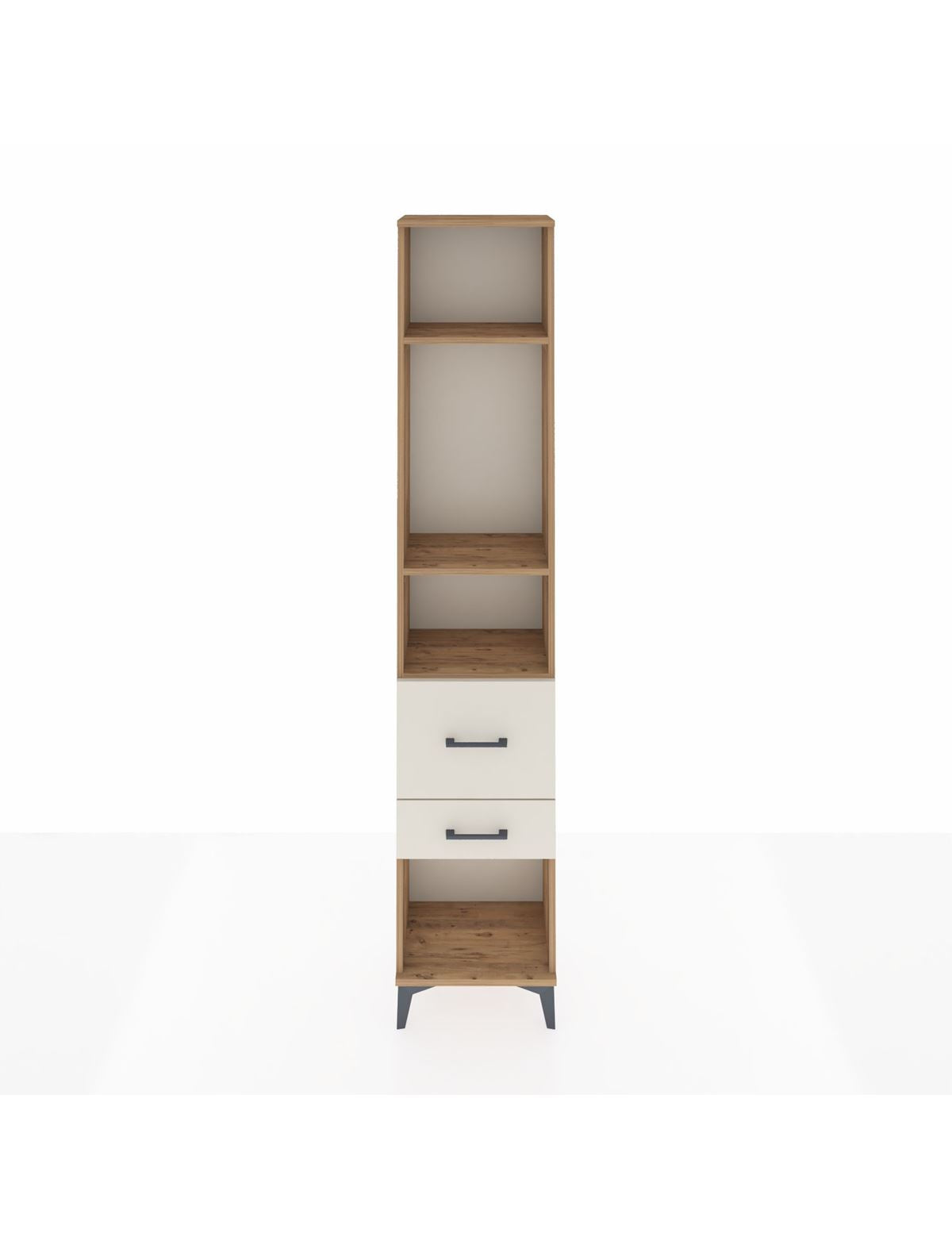 Arges Dolap 3 Raflı 2 Çekmeceli 44x30x221 Çam-Aytaşı