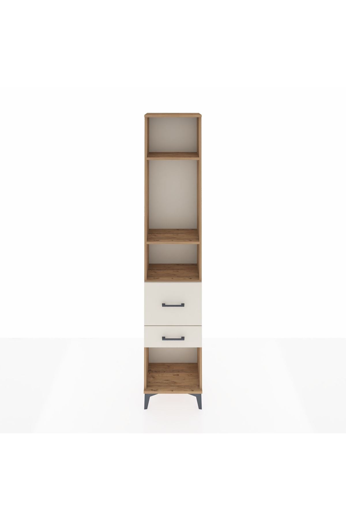 Arges Dolap 3 Raflı 2 Çekmeceli 44x30x221 Çam-Aytaşı