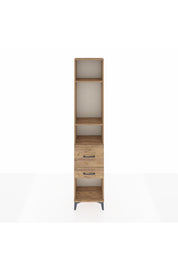 Arges Dolap 3 Raflı 2 Çekmeceli 44x30x221 Çam-Çam