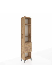 Arges Dolap 3 Raflı 2 Çekmeceli 44x30x221 Çam-Çam