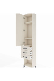 Arges Dolap 3 Raflı 3 Çekmeceli Tek Kapaklı 44x30x221 Aytaşı-Aytaşı