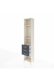 Arges Dolap 3 Raflı 3 Çekmeceli 44x30x221 Aytaşı-Antrasit