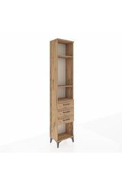 Arges Dolap 3 Raflı 3 Çekmeceli 44x30x221 Çam-Çam