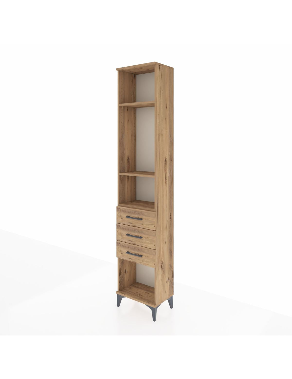 Arges Dolap 3 Raflı 3 Çekmeceli 44x30x221 - S28M081V9A